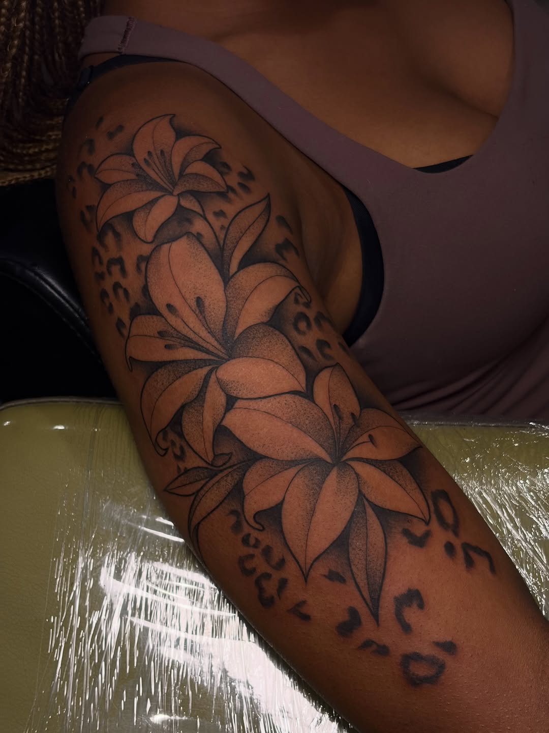 Tattoo by @auraink.studio β black_and_grey, dotwork