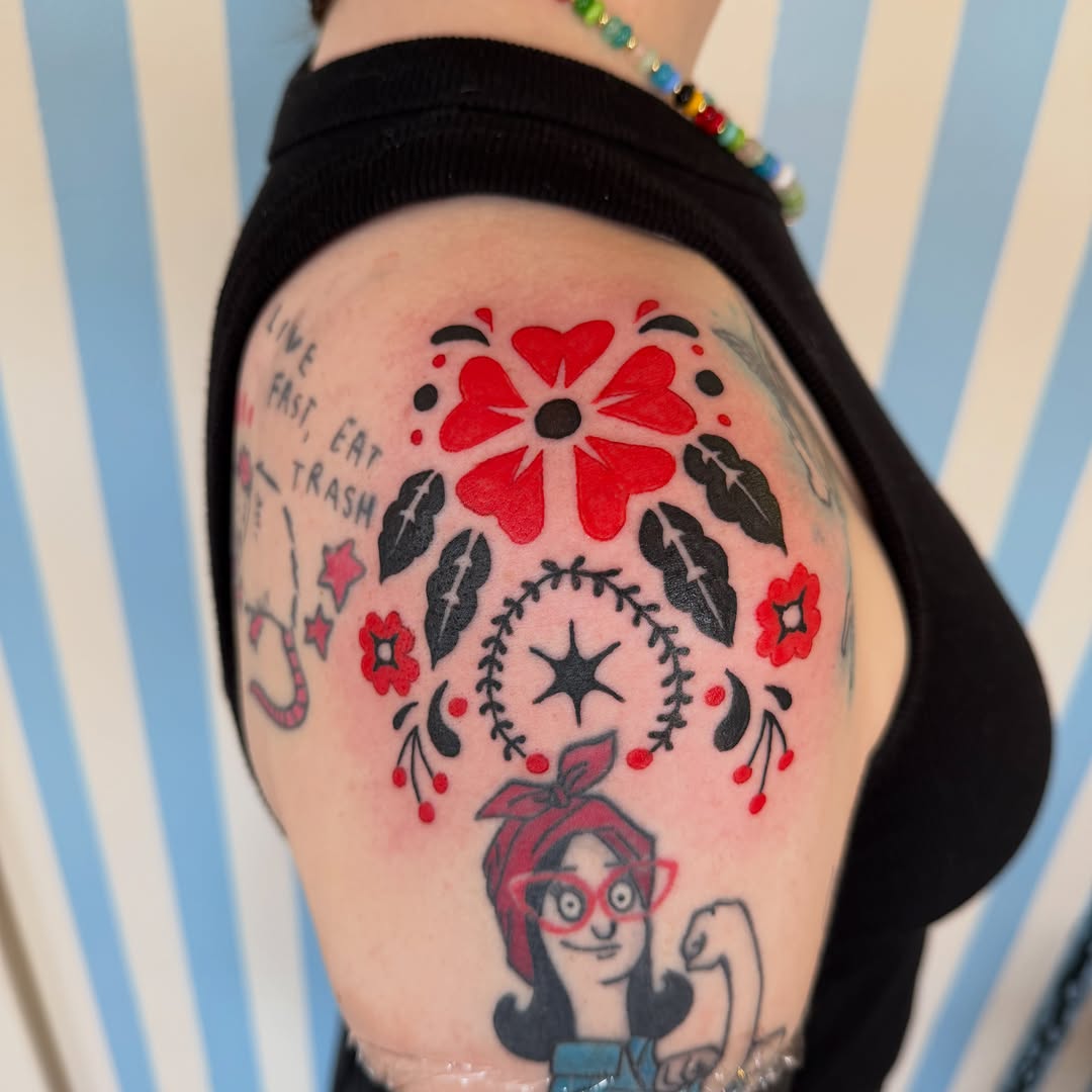 Tattoo by @chachki.papi — geometric, blackwork