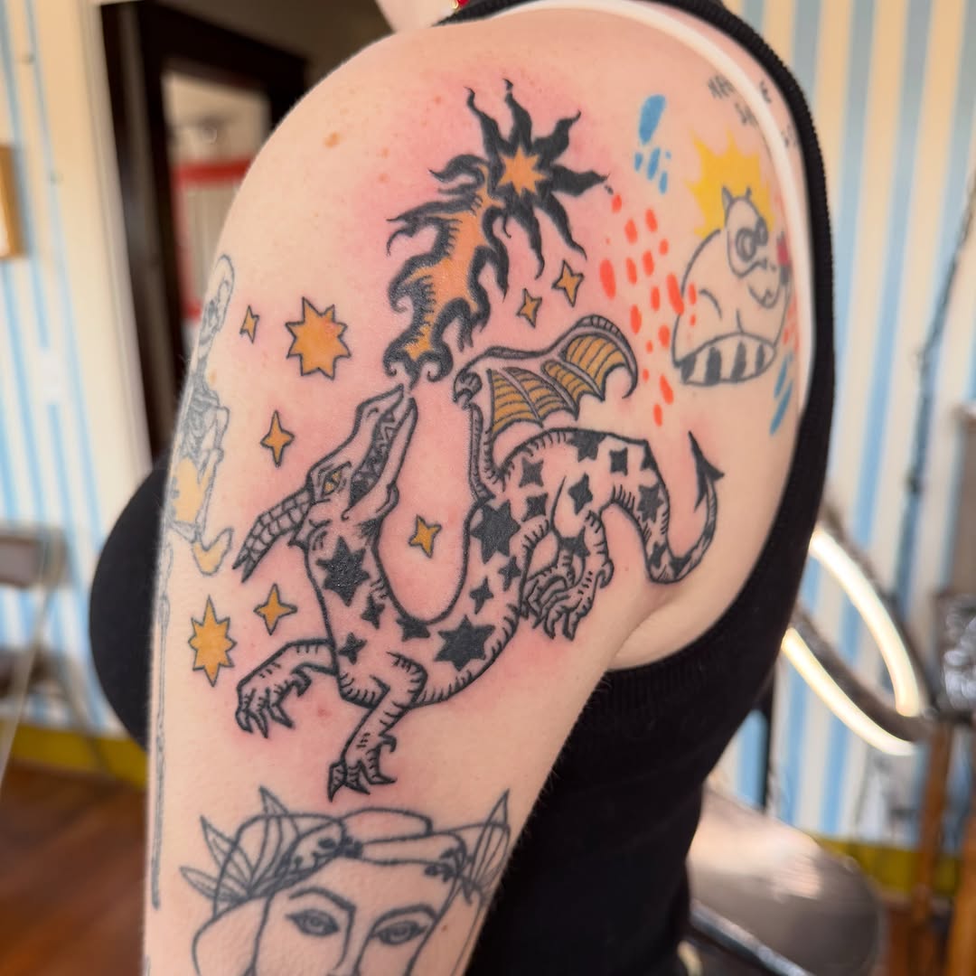 Tattoo by @chachki.papi — new_school, illustrative