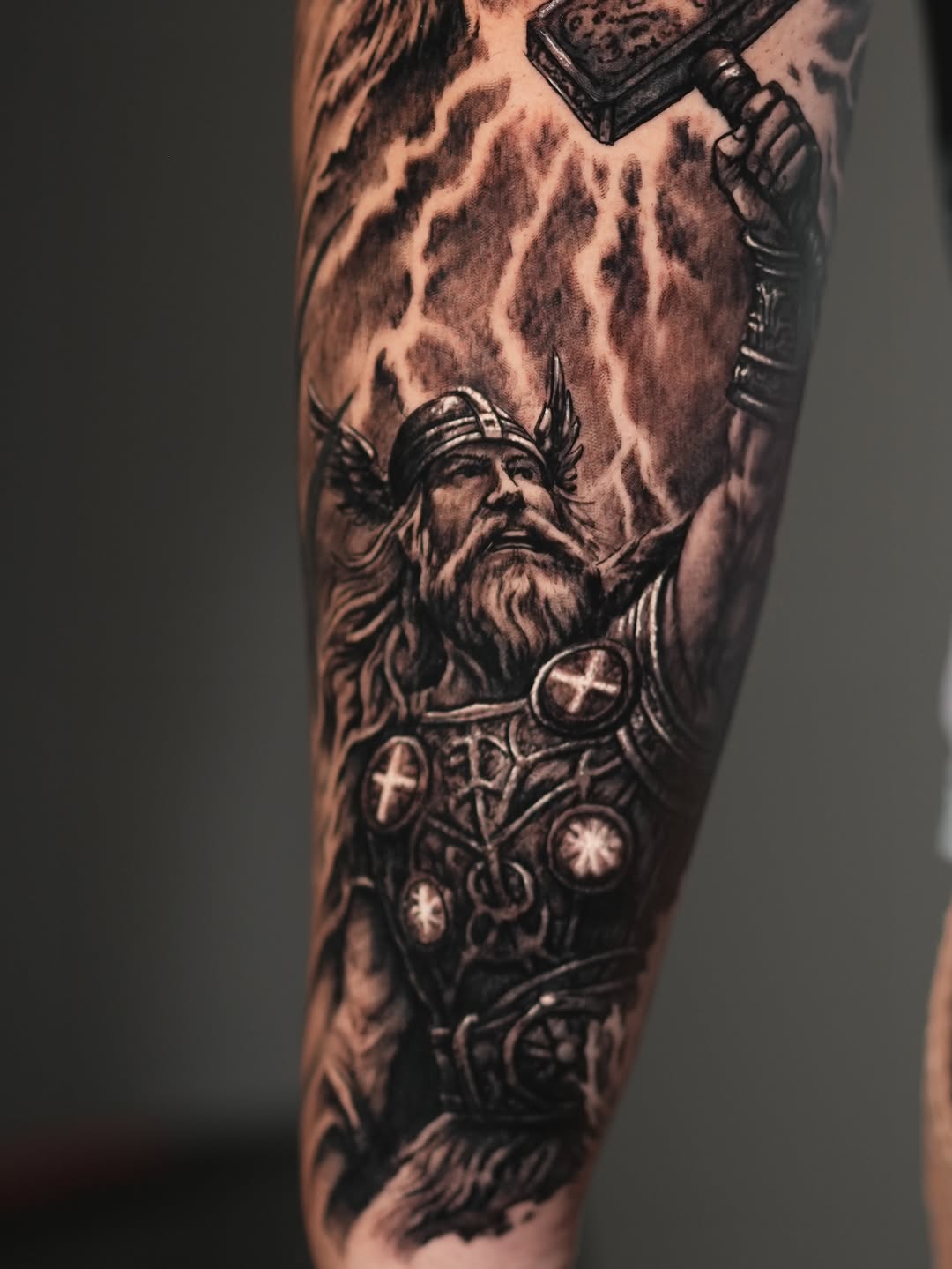 Tattoo by @jamesstrickland β realism, black_and_grey