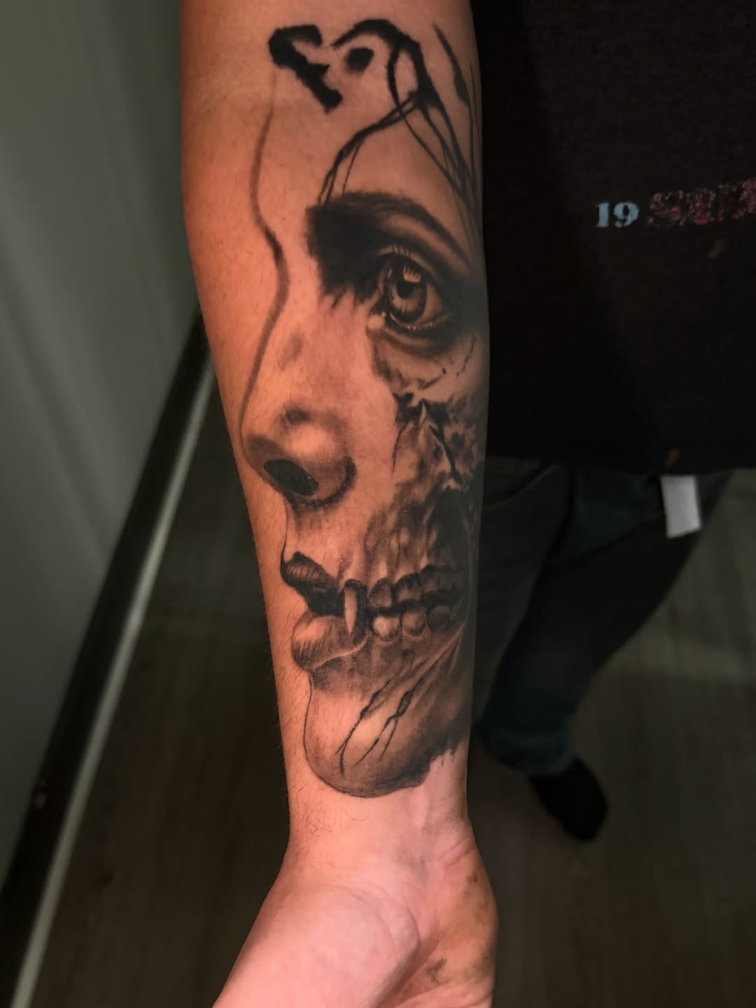 Tattoo by @fishbonestattoo — realism, dark_realism