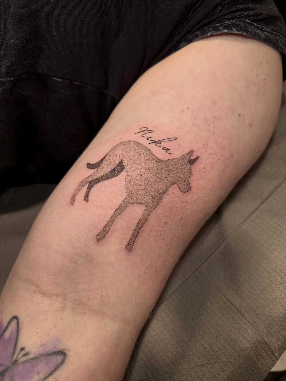 Tattoo by @copaceticink โ fine_line, lettering_script