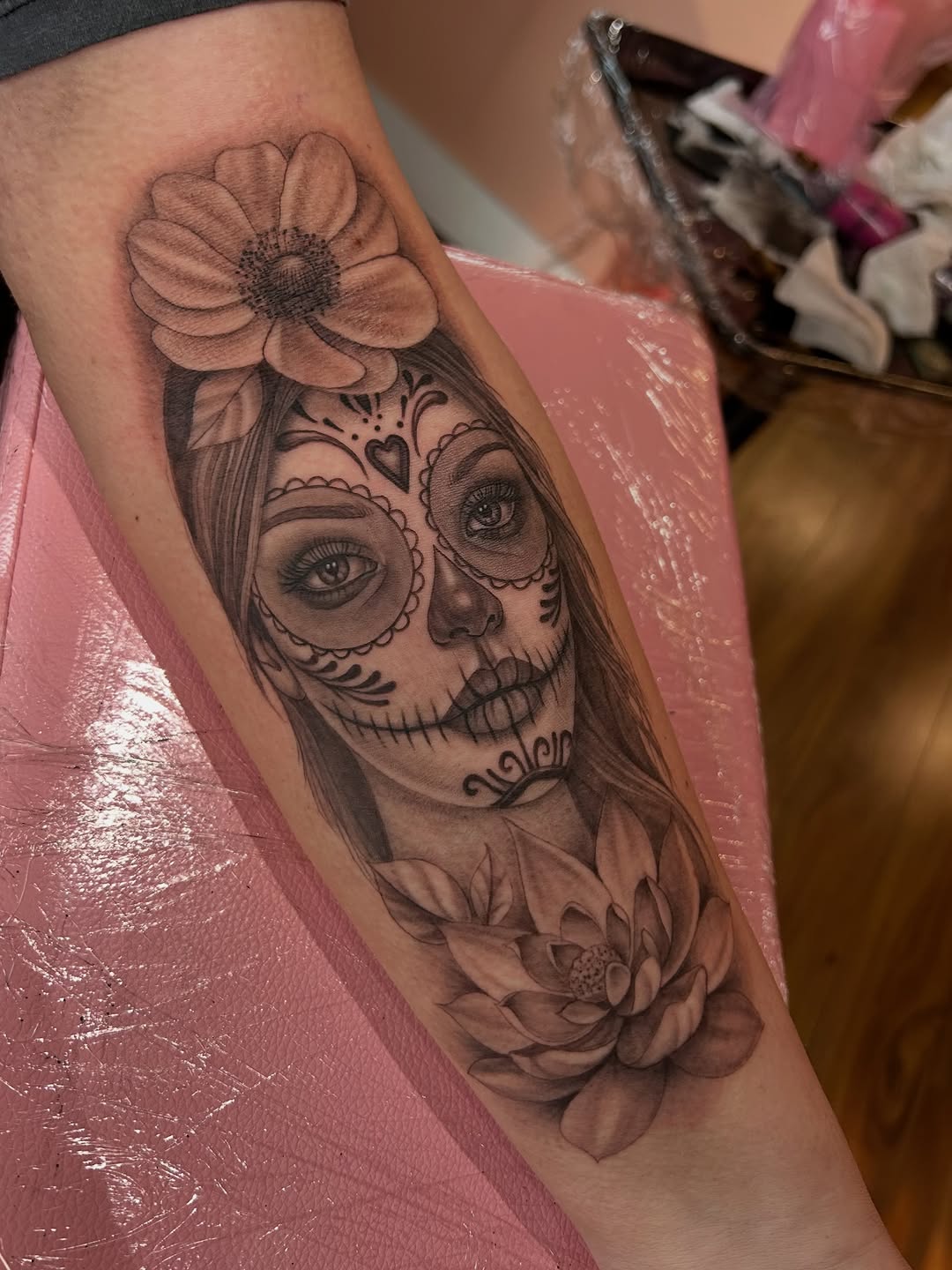 Tattoo by @khloztatz β realism, black_and_grey