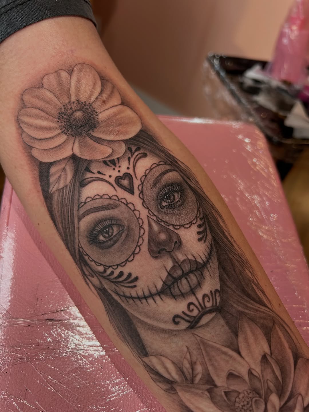 Tattoo by @khloztatz β realism, black_and_grey