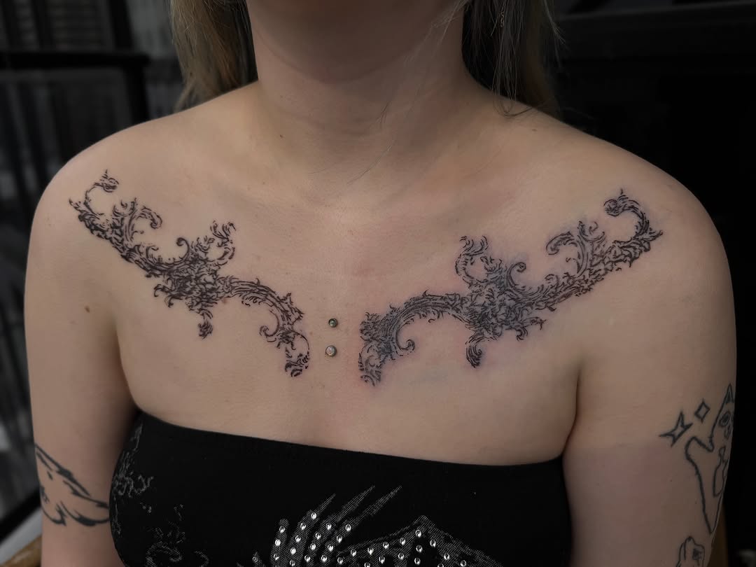 Tattoo by @sacer________ — ornamental, fine_line