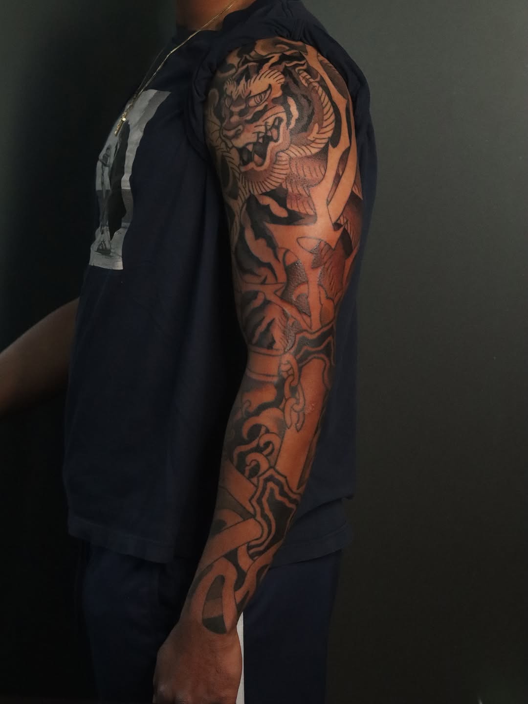 Tattoo by @askvl.inkz — japanese_irezumi, black_and_grey