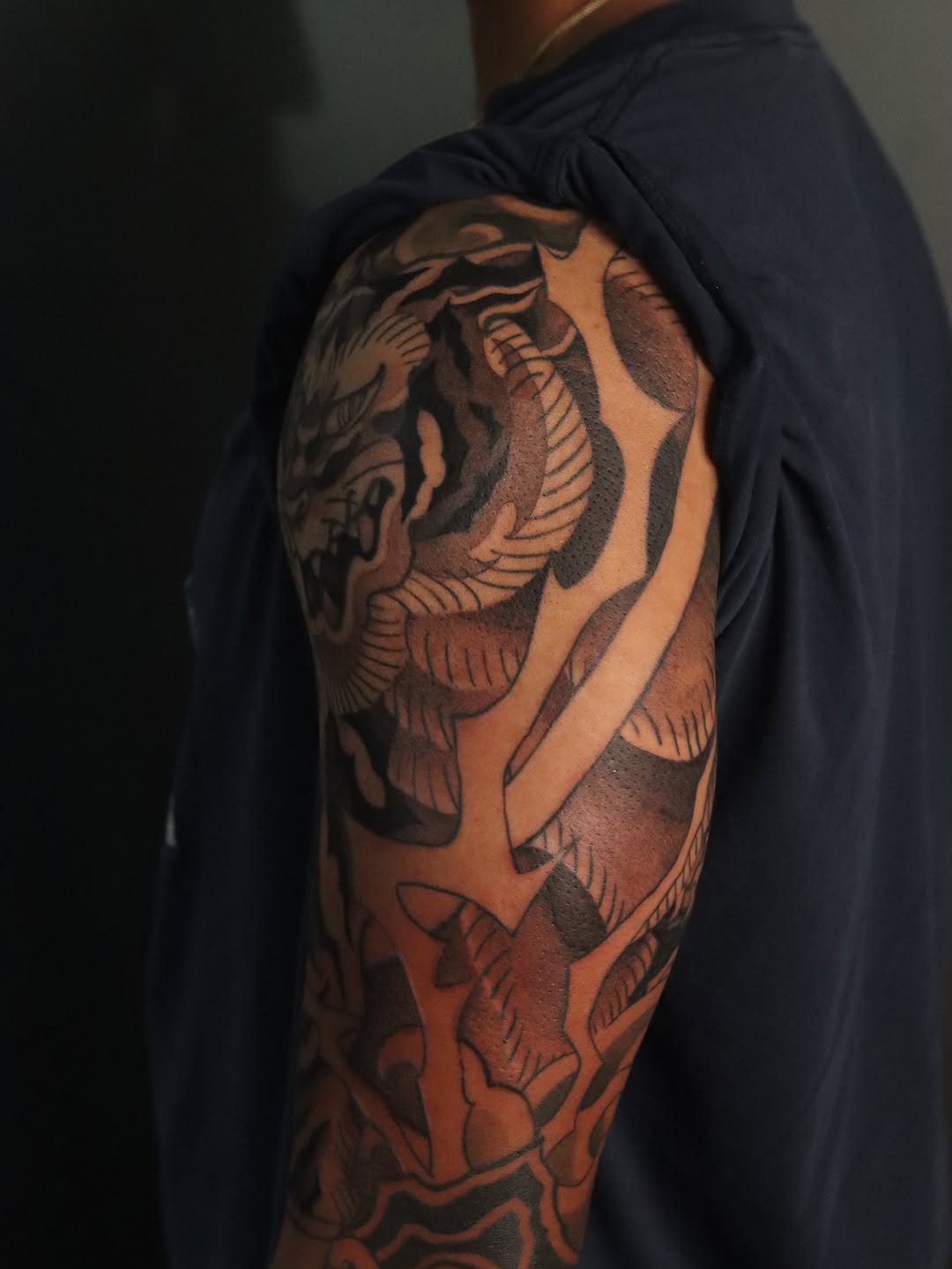 Tattoo by @askvl.inkz — japanese_irezumi, black_and_grey