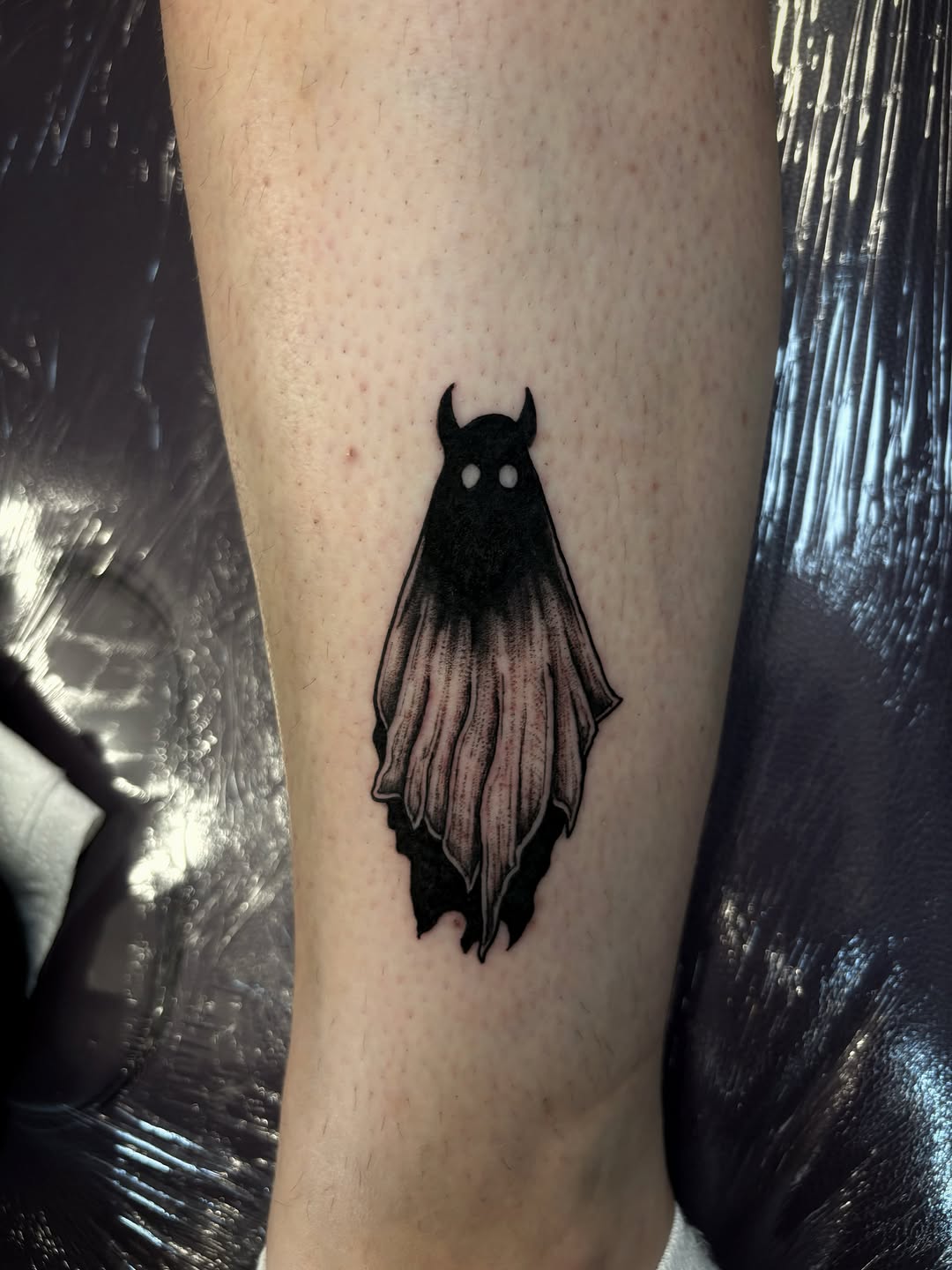 Tattoo by @scorchedbones_ โ black_and_grey, illustrative