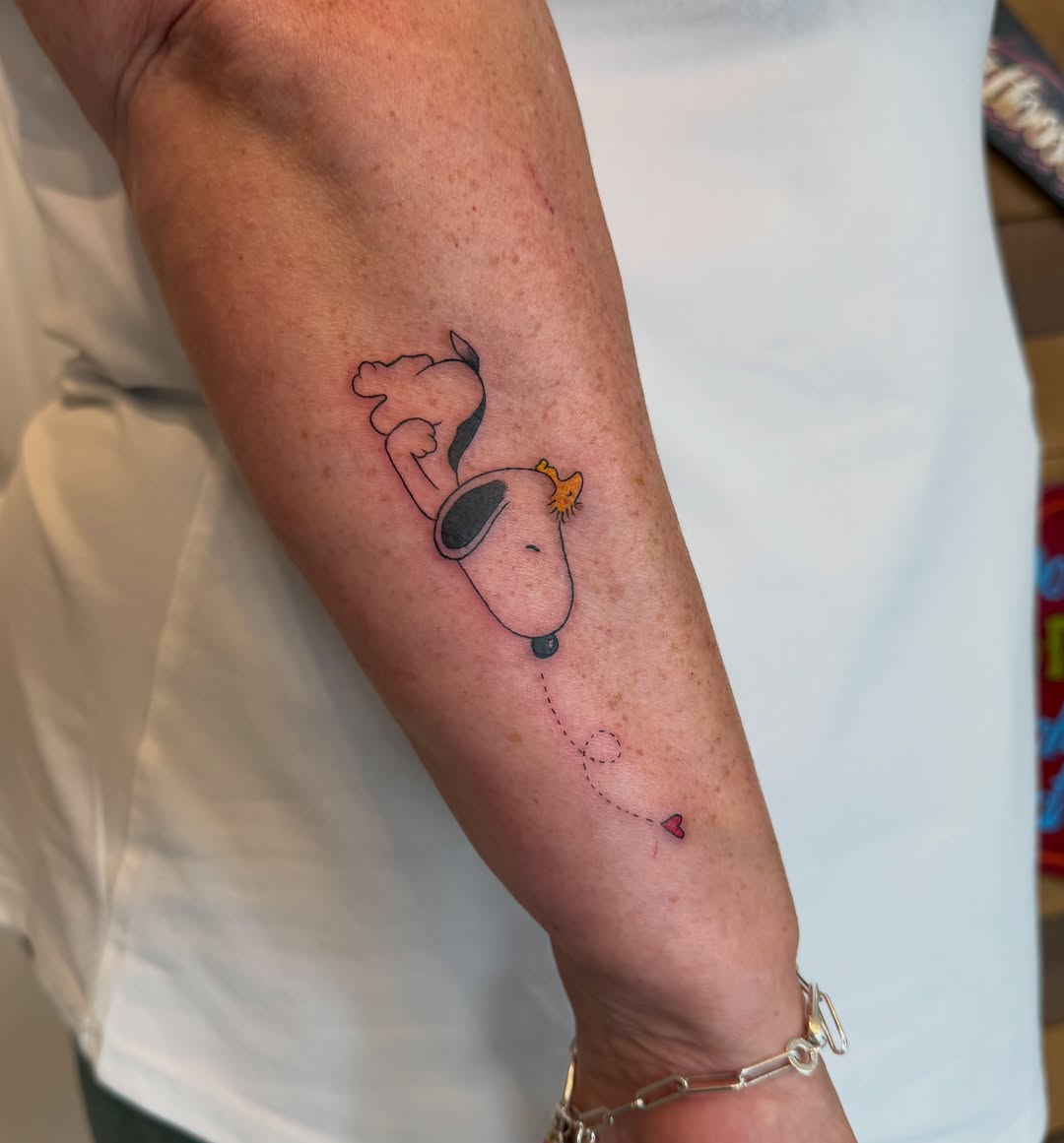 Tattoo by @doingadraw โ fine_line, anime