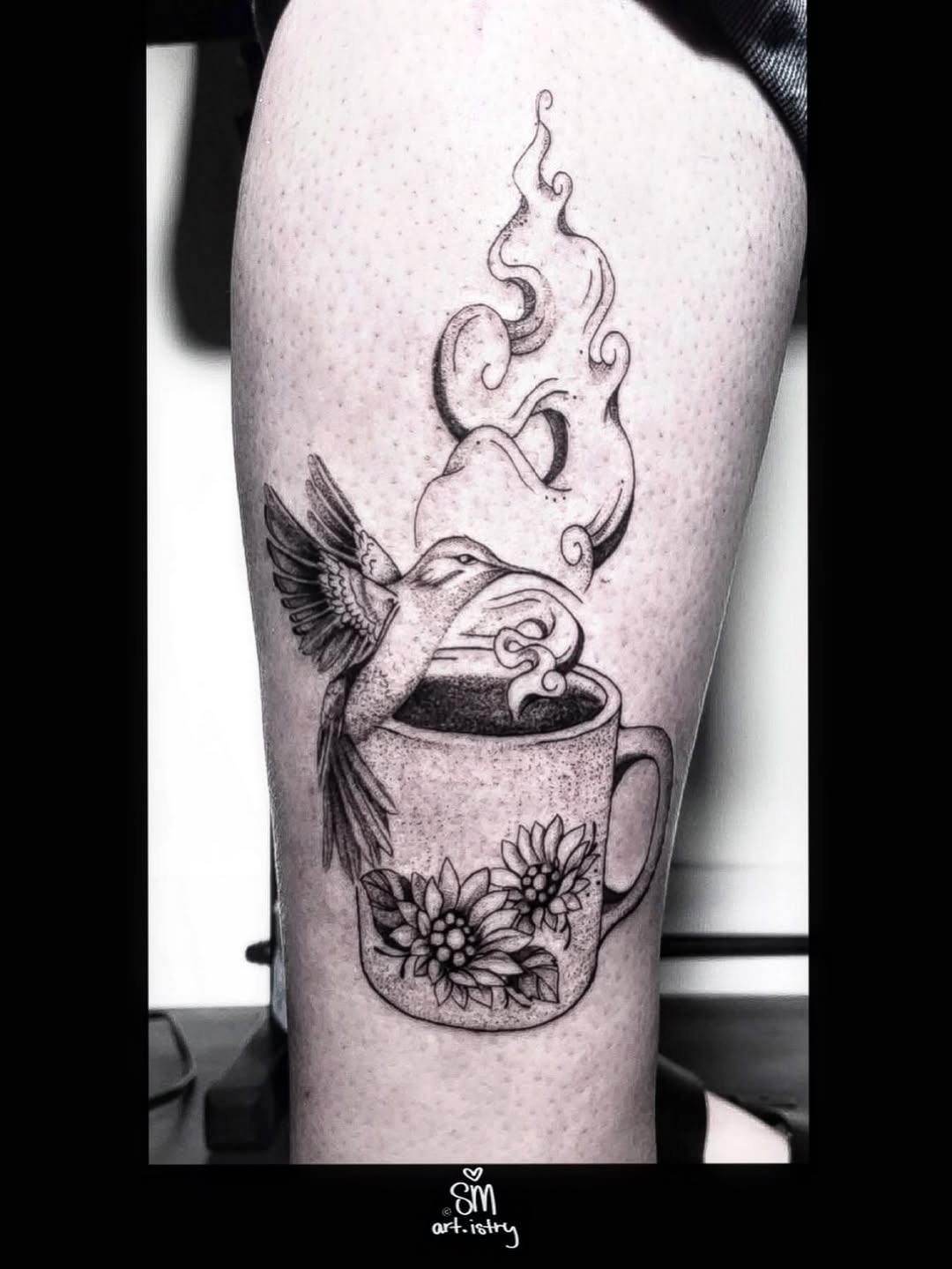 Tattoo by @sm.art.istry — black_and_grey, illustrative