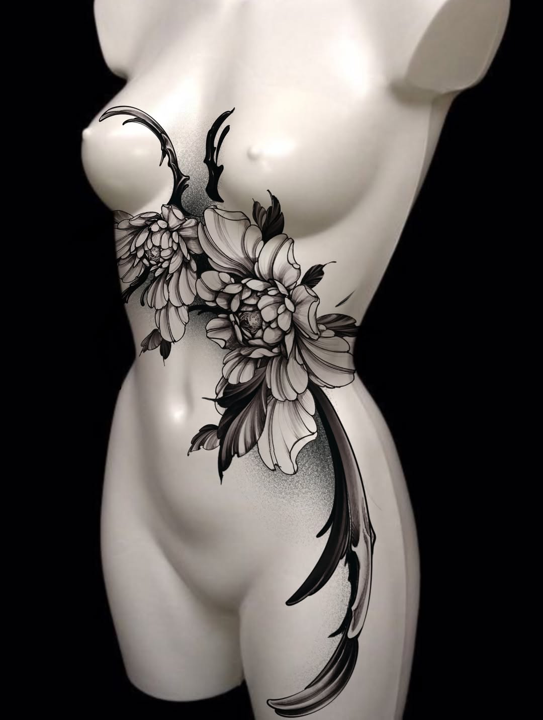 Tattoo by @72_blk — black_and_grey, ornamental