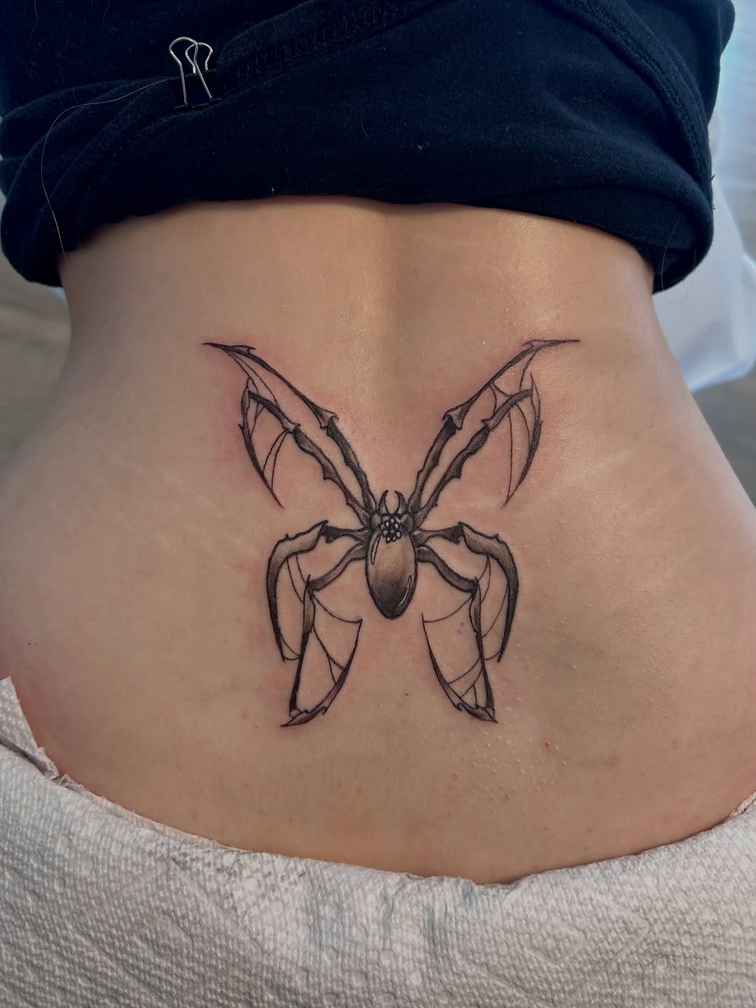 Tattoo by @melancholykory.tattoo — black_and_grey, illustrative