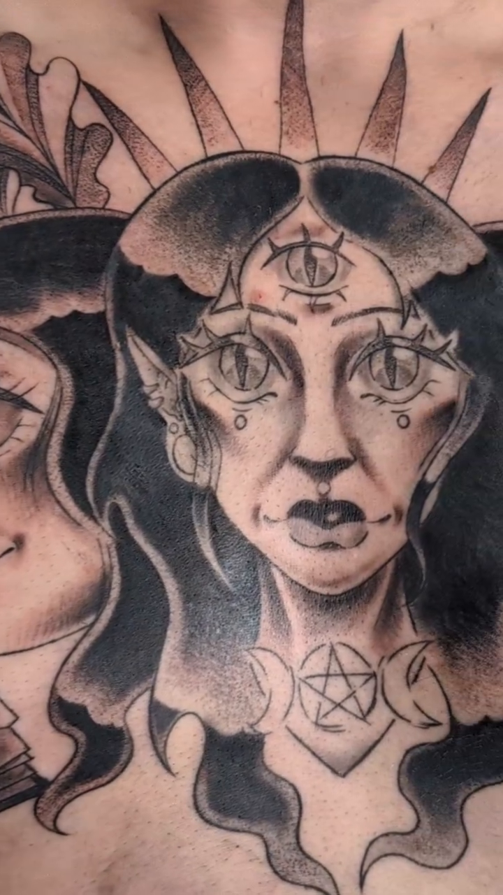 Tattoo by @unicornvomit.tattoo โ neo_traditional, dark_realism
