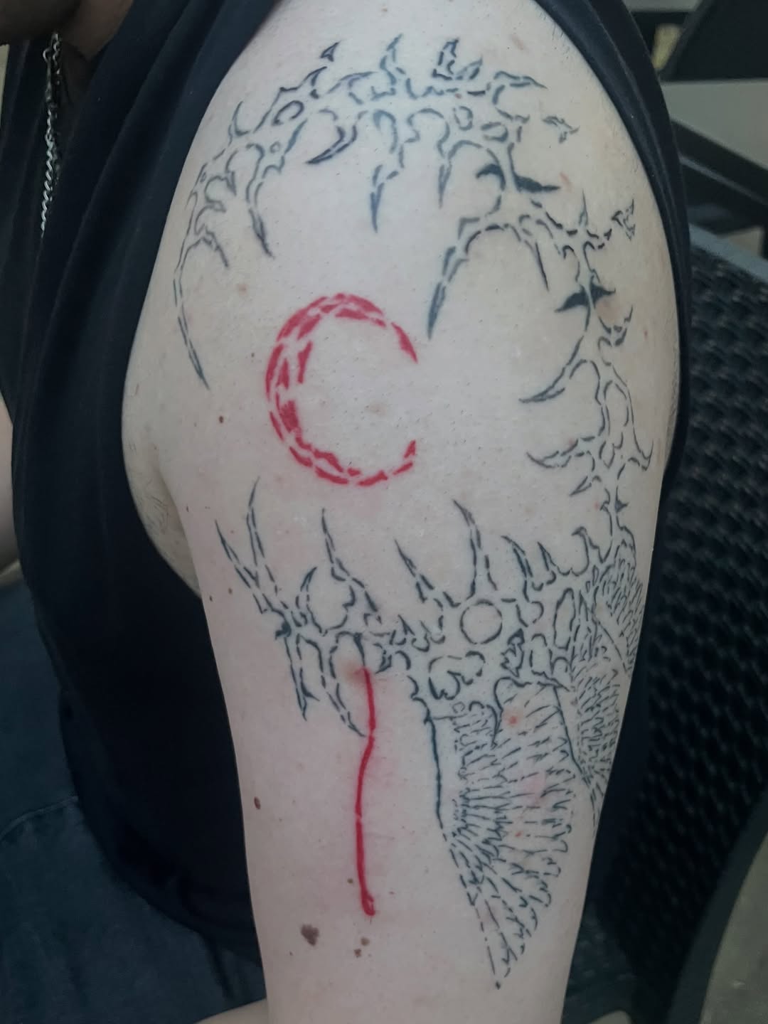 Tattoo by @marcisxo.ink β blackwork, illustrative