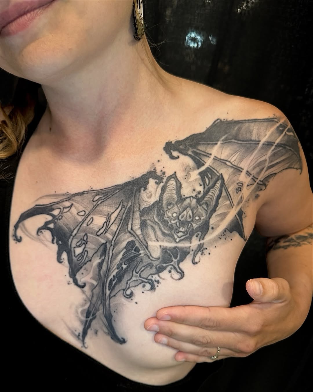 Tattoo by @jessewilliamstattoo — dark_realism, black_and_grey
