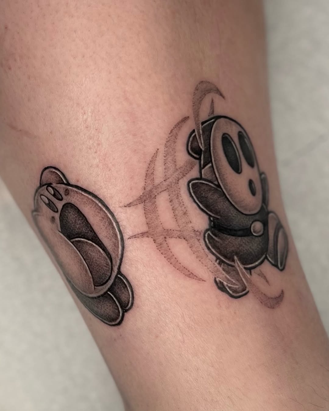 Tattoo by @olympe_ktattoos β black_and_grey, anime