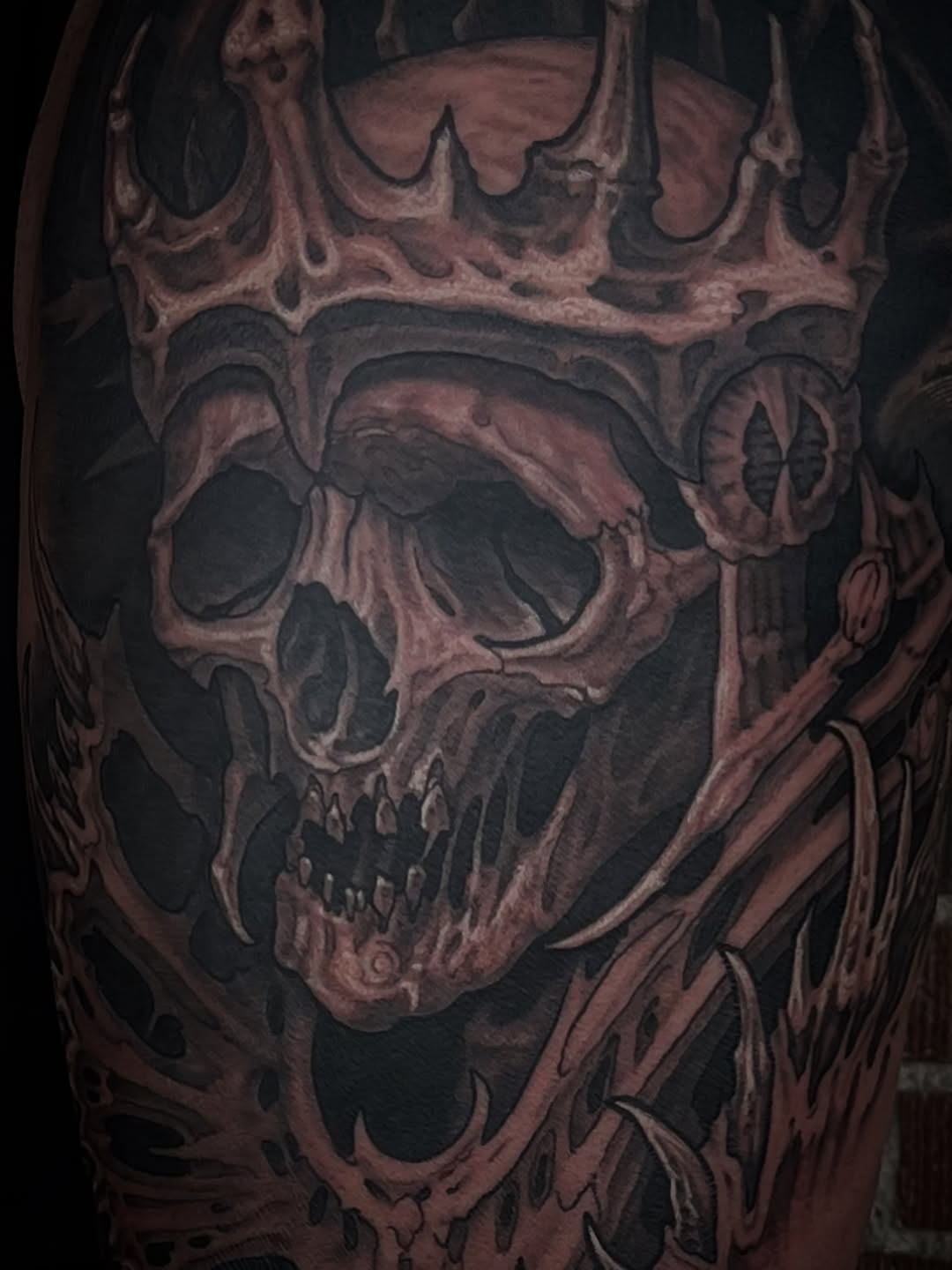 Tattoo by @evanmakesart — realism, dark_realism