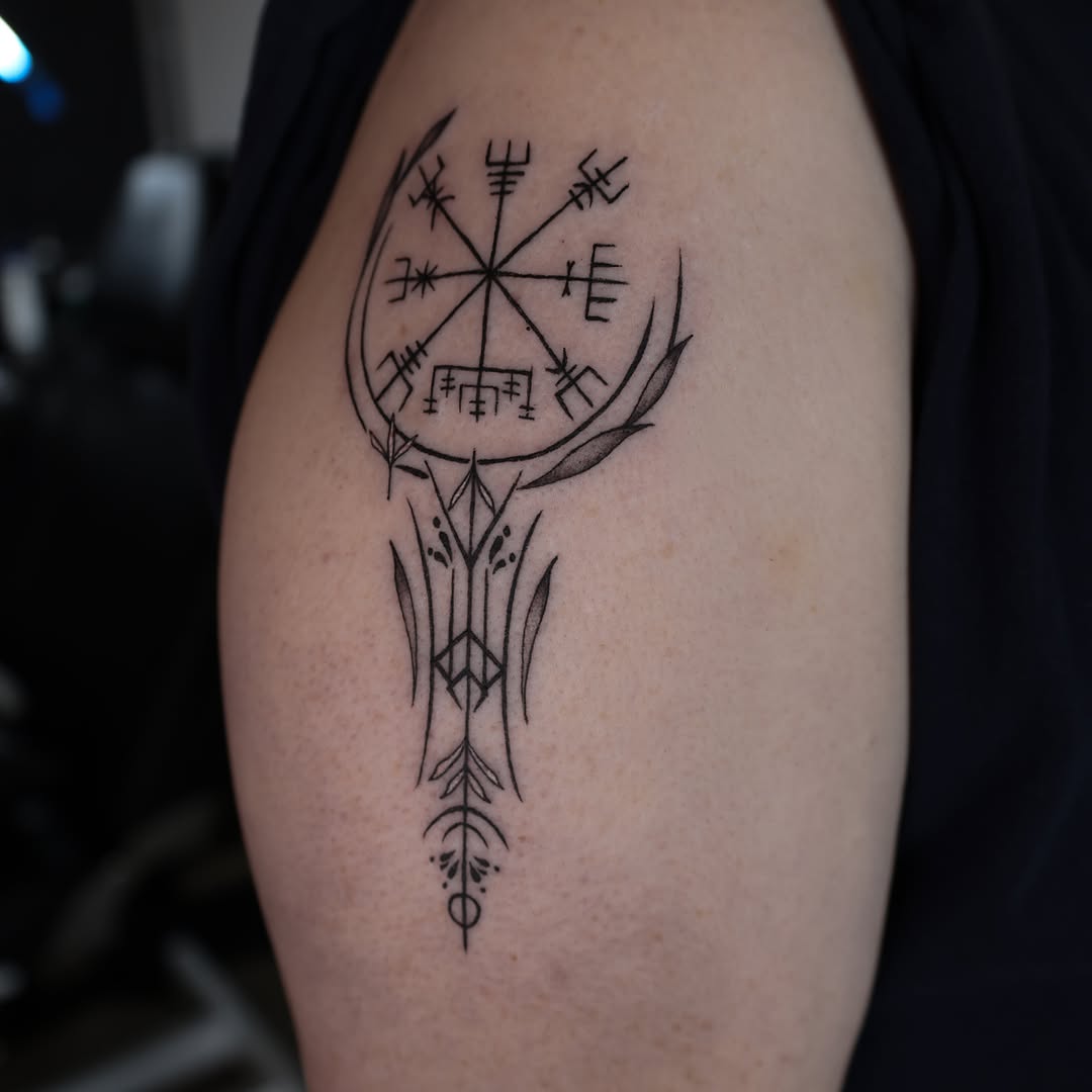 Tattoo by @persephoneink_ — geometric, fine_line