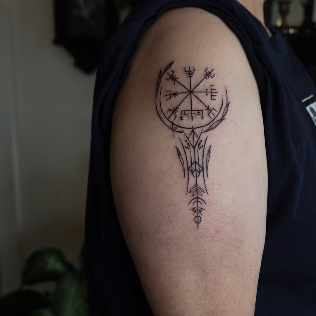 Tattoo by @persephoneink_ — geometric, fine_line