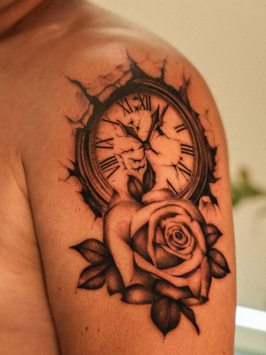 Tattoo by @rtrv.tattoo — realism, black_and_grey