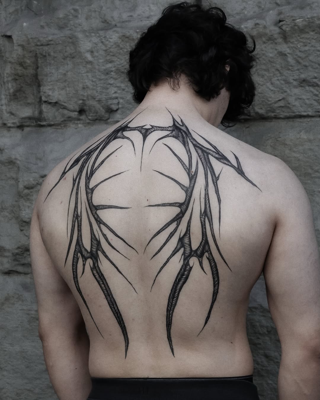 Tattoo by @musoutattoo — blackwork, illustrative