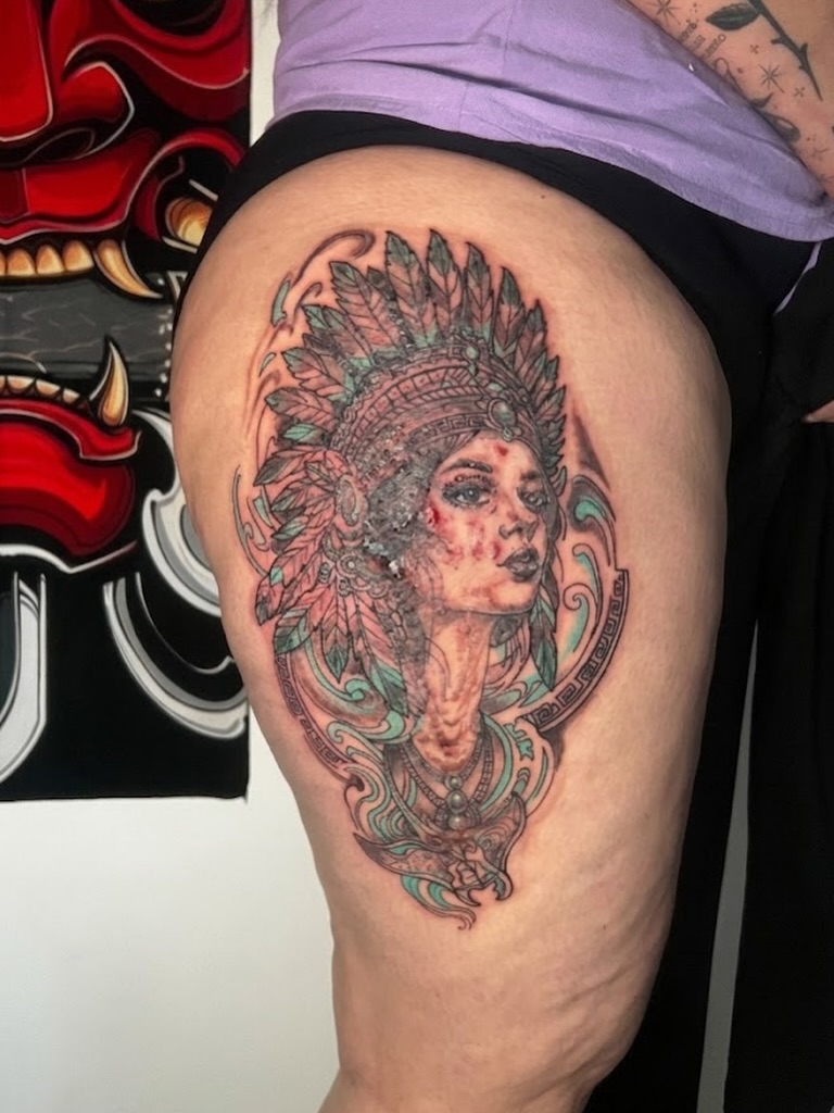 Tattoo by @m_kytattoo — realism, neo_traditional
