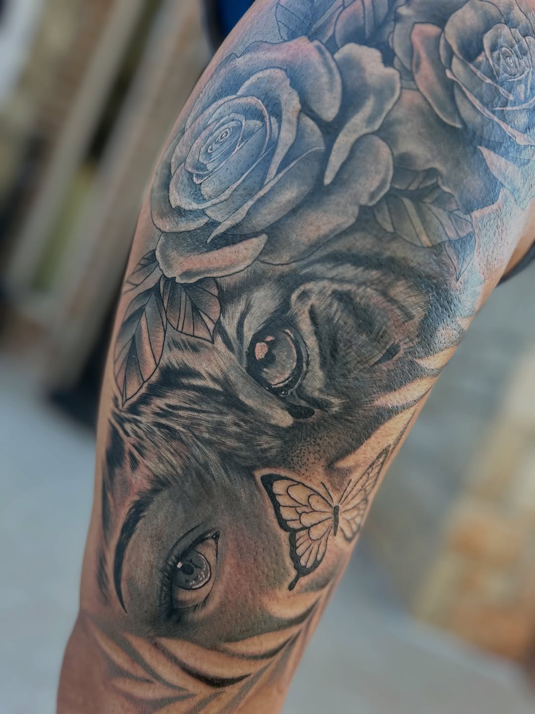 Tattoo by @jaytattoo405 — realism, black_and_grey