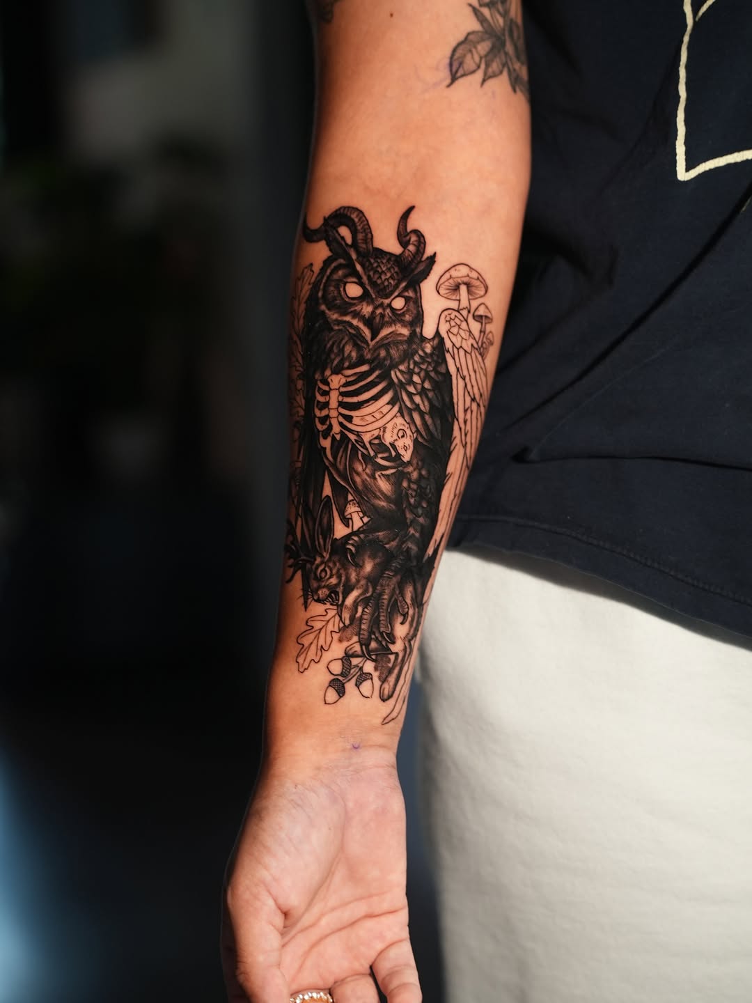 Tattoo by @badvibestattoos — dark_realism, black_and_grey