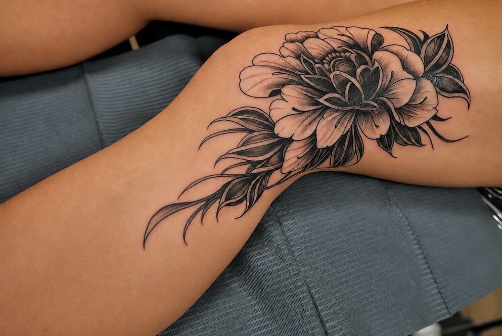 Tattoo by @inkwraps — black_and_grey, realism