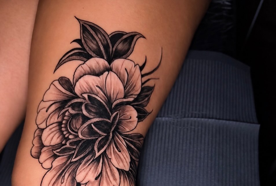 Tattoo by @inkwraps — black_and_grey, realism