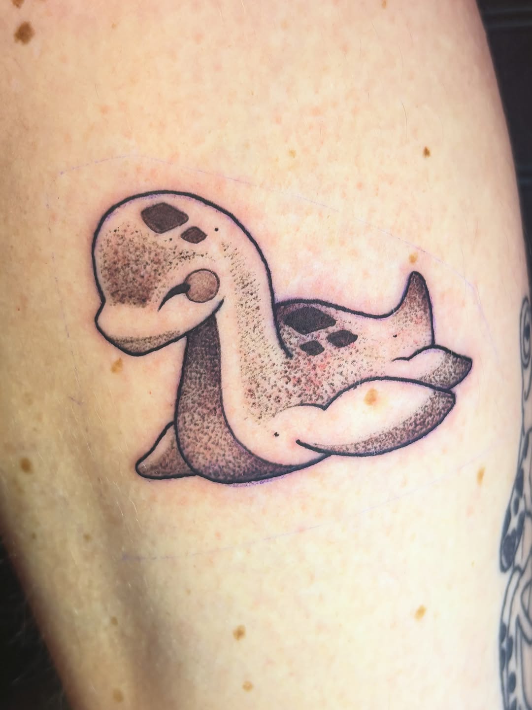 Tattoo by @neekostentaculz โ anime, dotwork