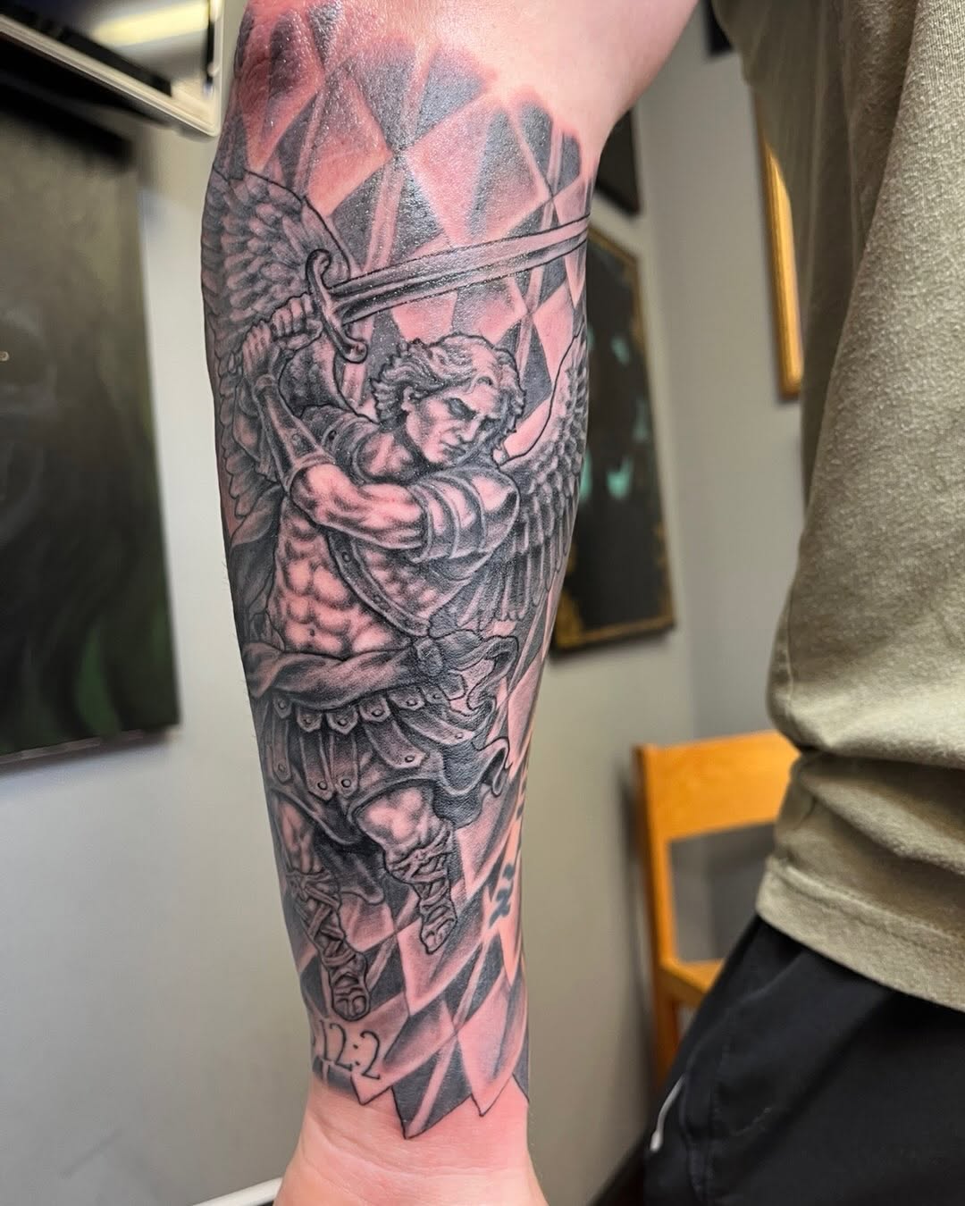 Tattoo by @vectordoe — realism, black_and_grey