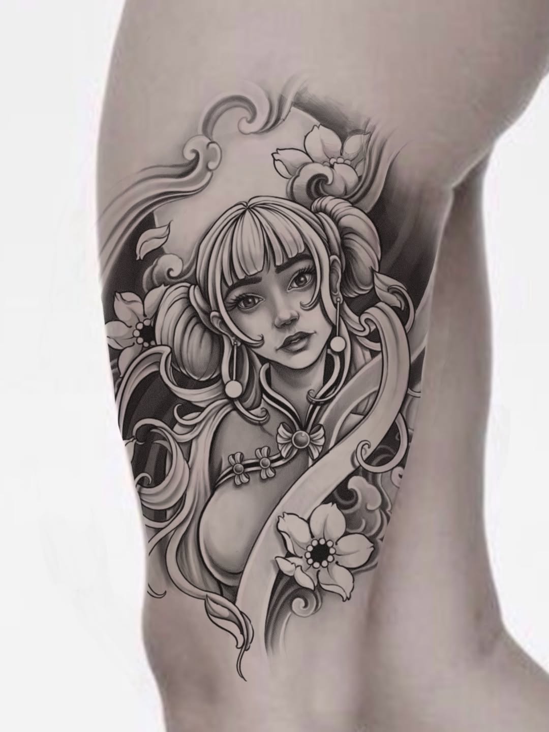 Tattoo by @david_ensoink — black_and_grey, realism