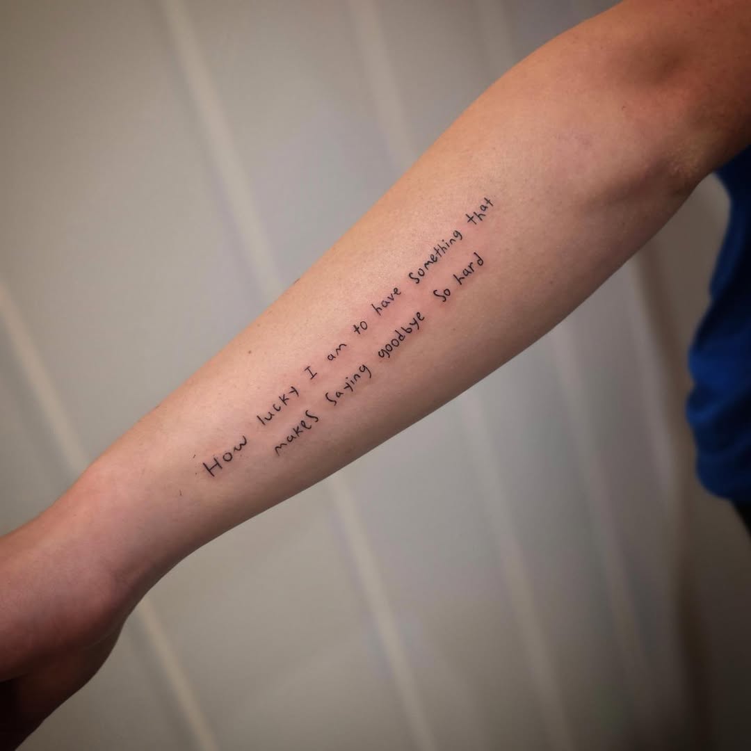 Tattoo by @ivy_inks — lettering_script, fine_line