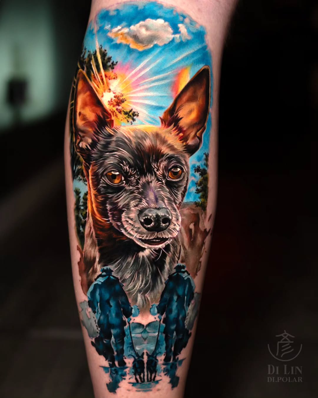 Tattoo by @di.polar β realism, black_and_grey