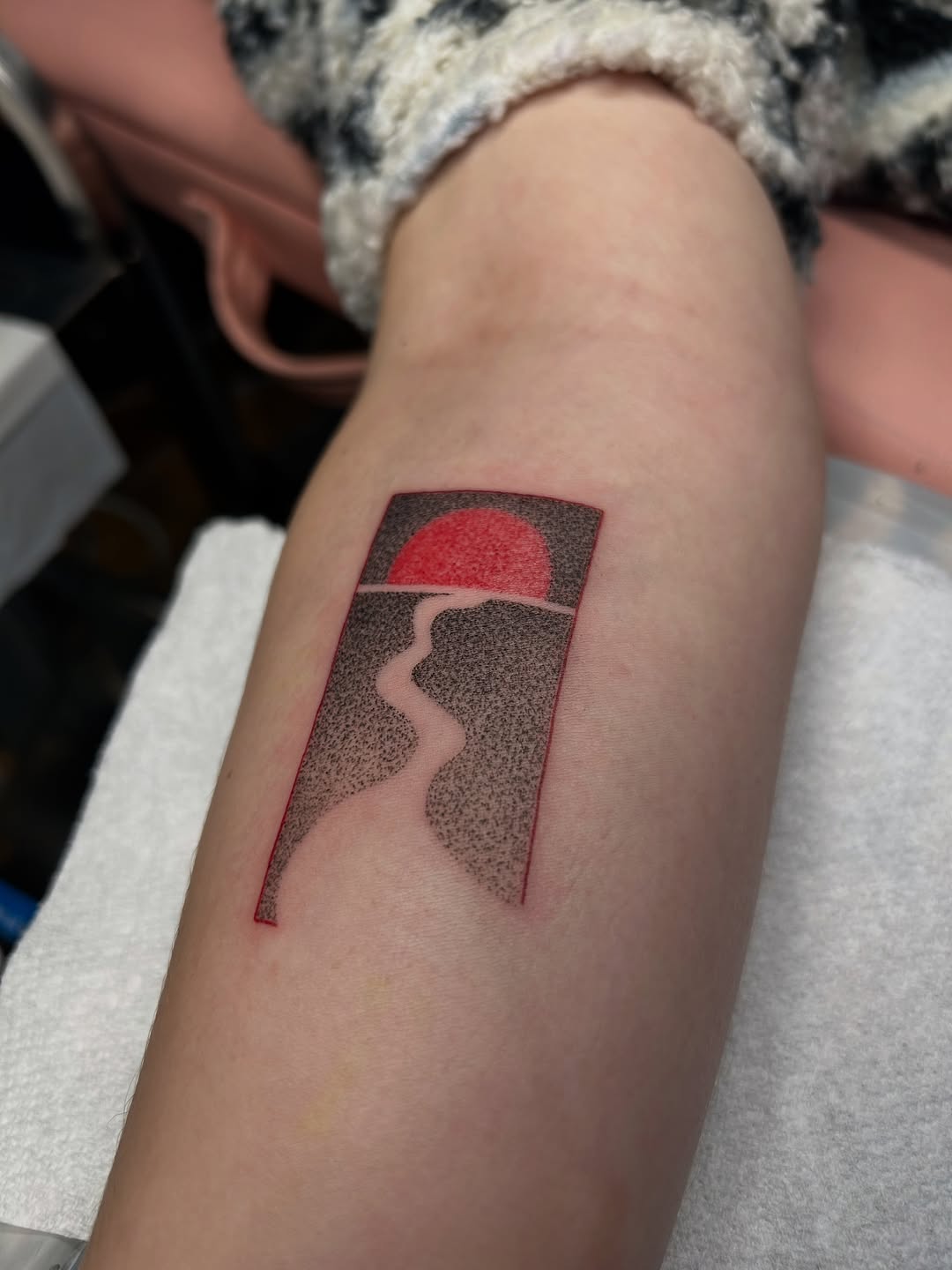 Tattoo by @douceliigne — dotwork, black_and_grey