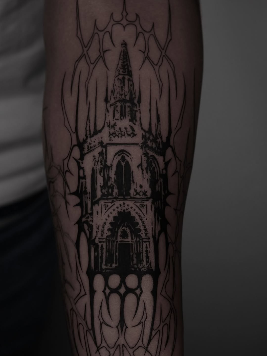 Tattoo by @grxytattoo — blackwork