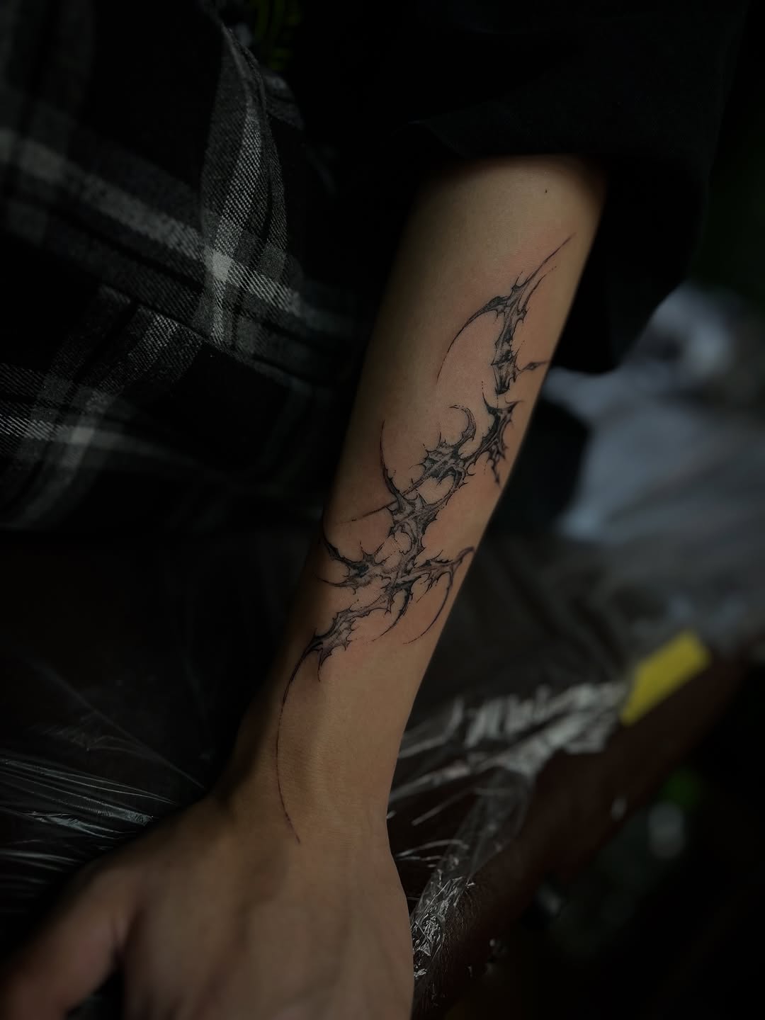 Tattoo by @entity.ttt — blackwork, geometric