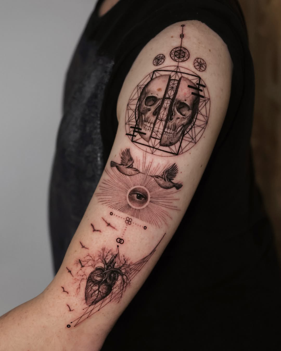 Tattoo by @gayitattoo — realism, geometric