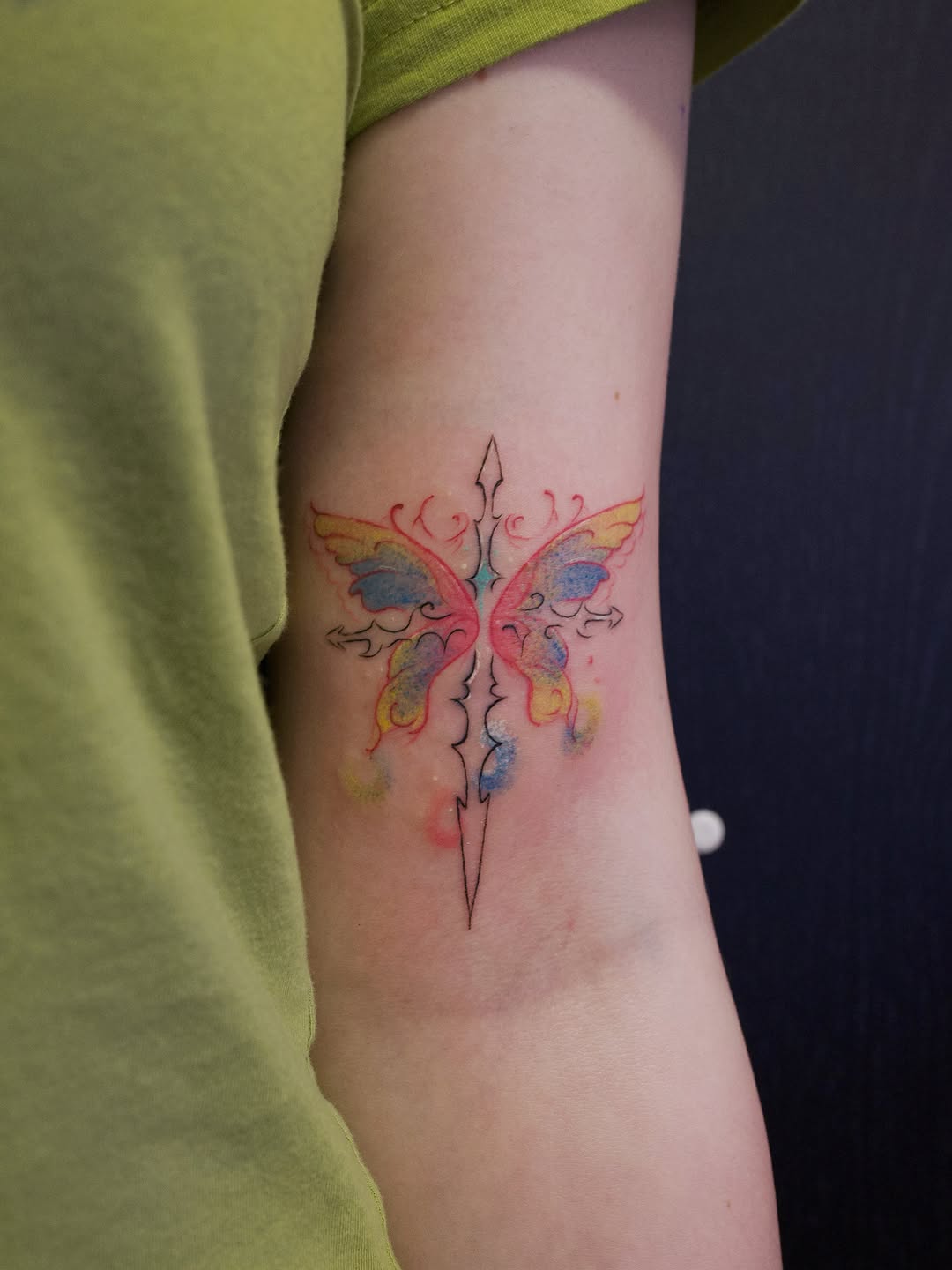 Tattoo by @kiko.work7 — watercolor, fine_line