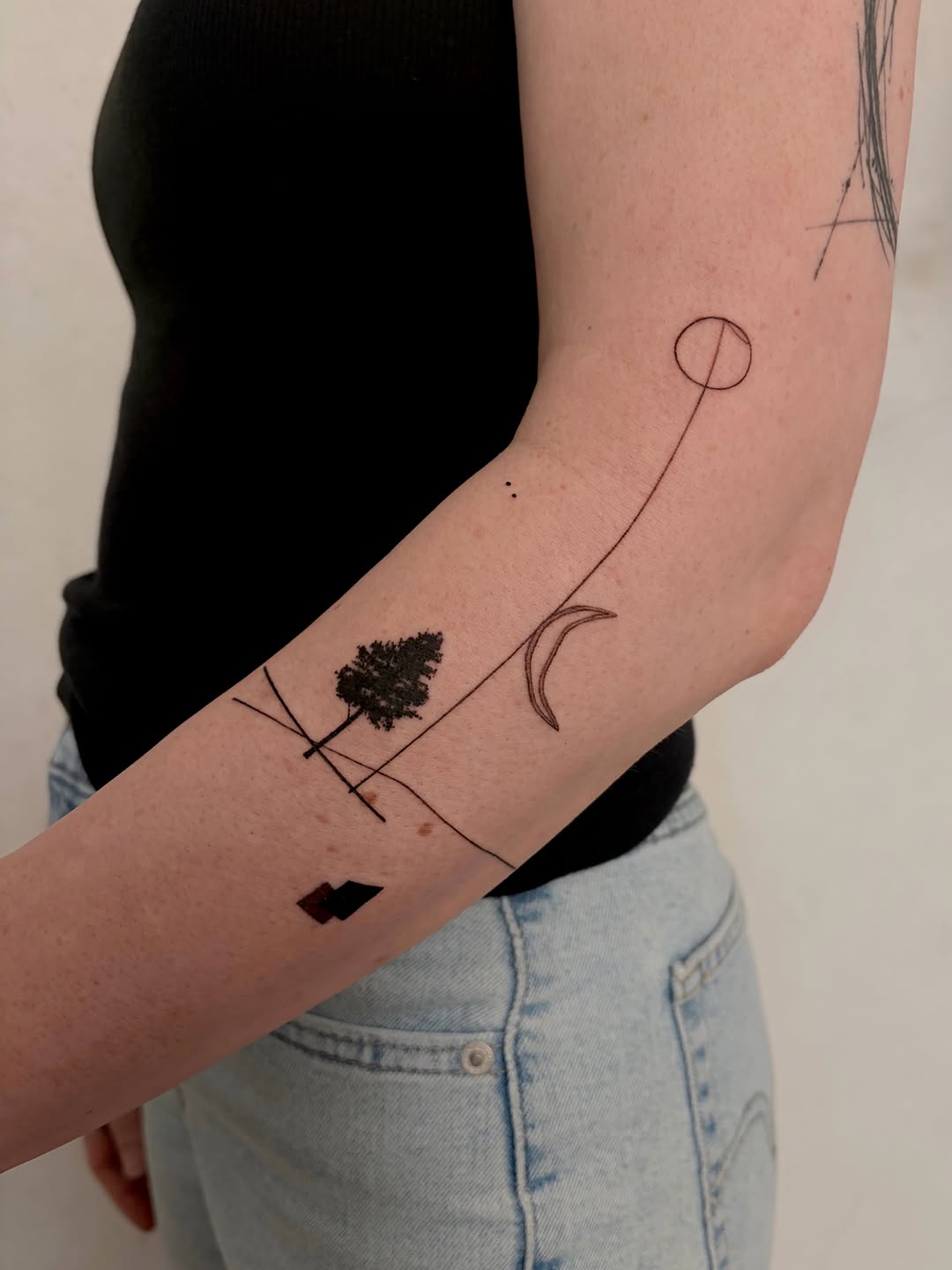 Tattoo by @__lee.young — fine_line, minimalist