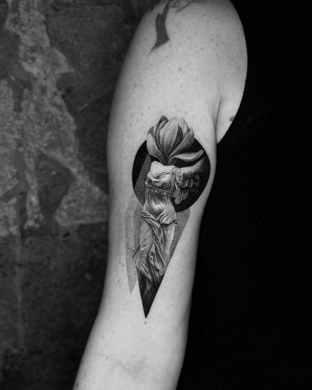Tattoo by @wonniiink — realism, dotwork
