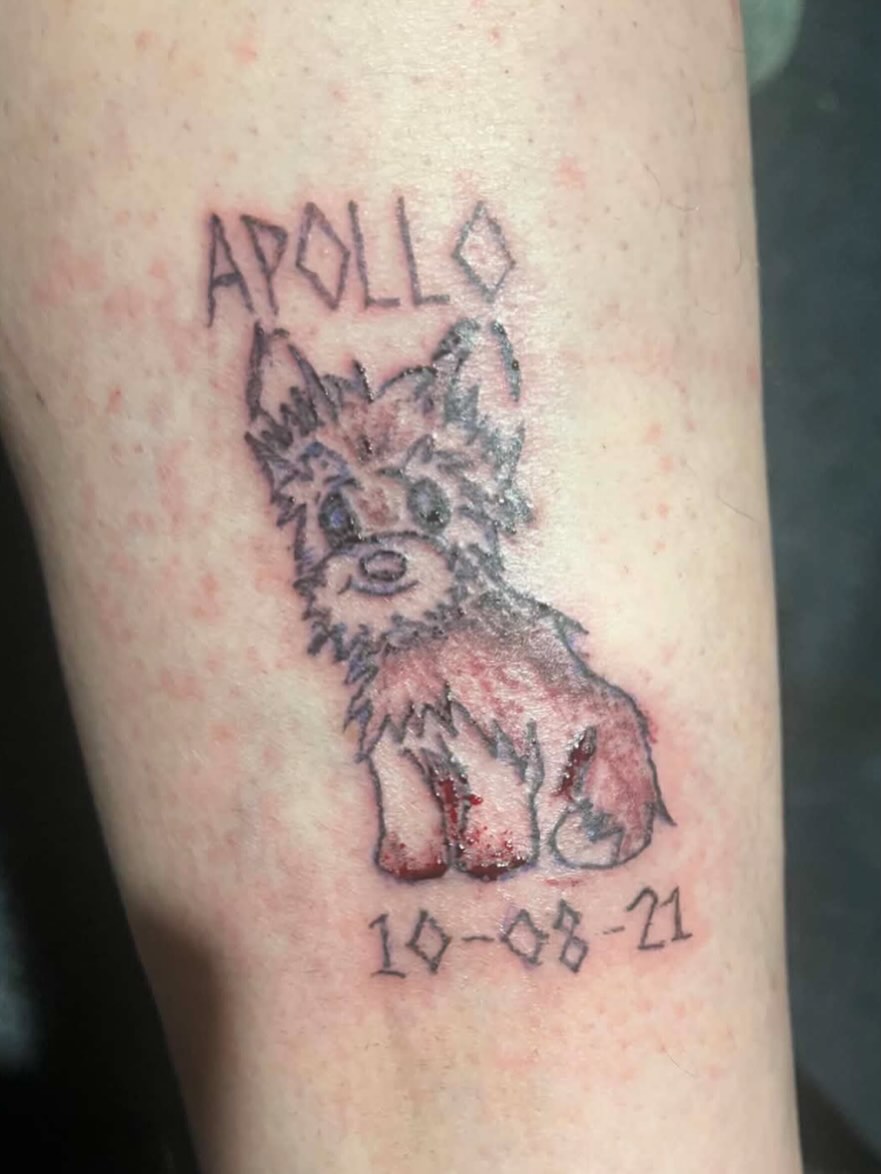 Tattoo by @fuckedupkittytattoo — lettering_script, sketch