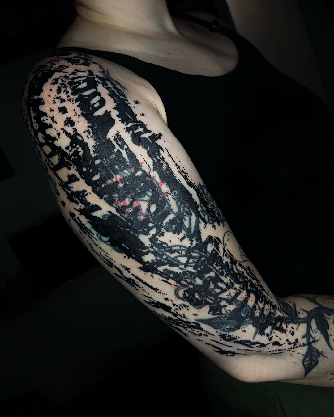Tattoo by @axelj_ttt โ blackwork, trash_polka