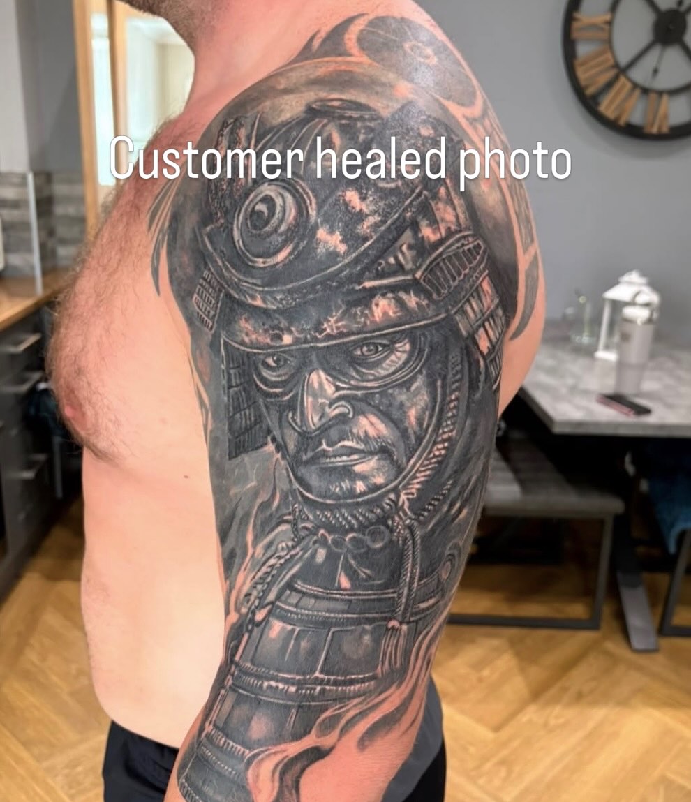 Tattoo by @robdansontattoo — realism, black_and_grey
