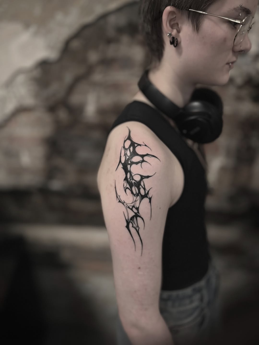 Tattoo by @oliversoames β blackwork