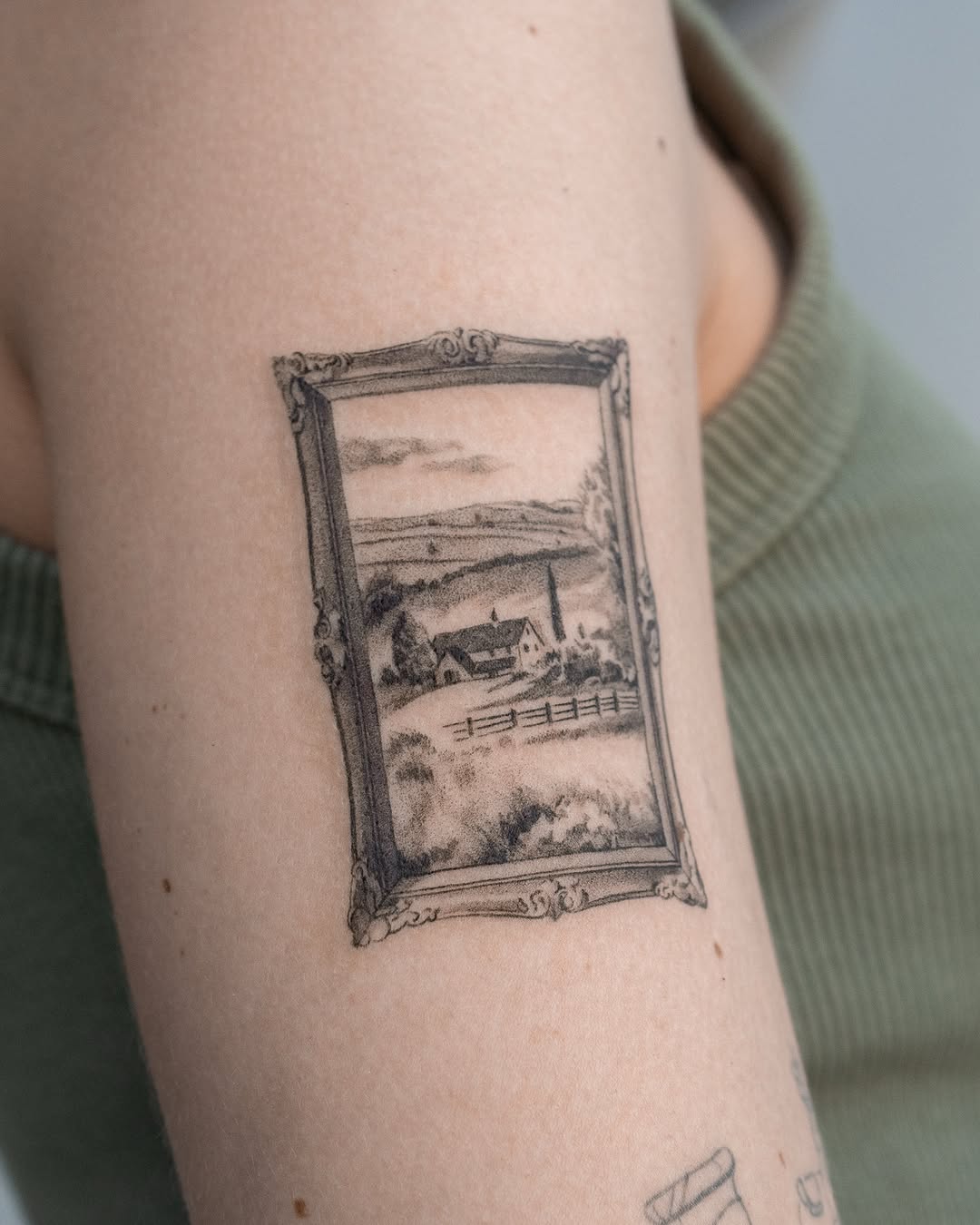 Tattoo by @lemontreeink — realism, dotwork