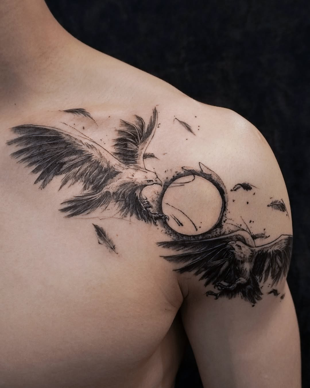 Tattoo by @maru.tattooist — black_and_grey, realism