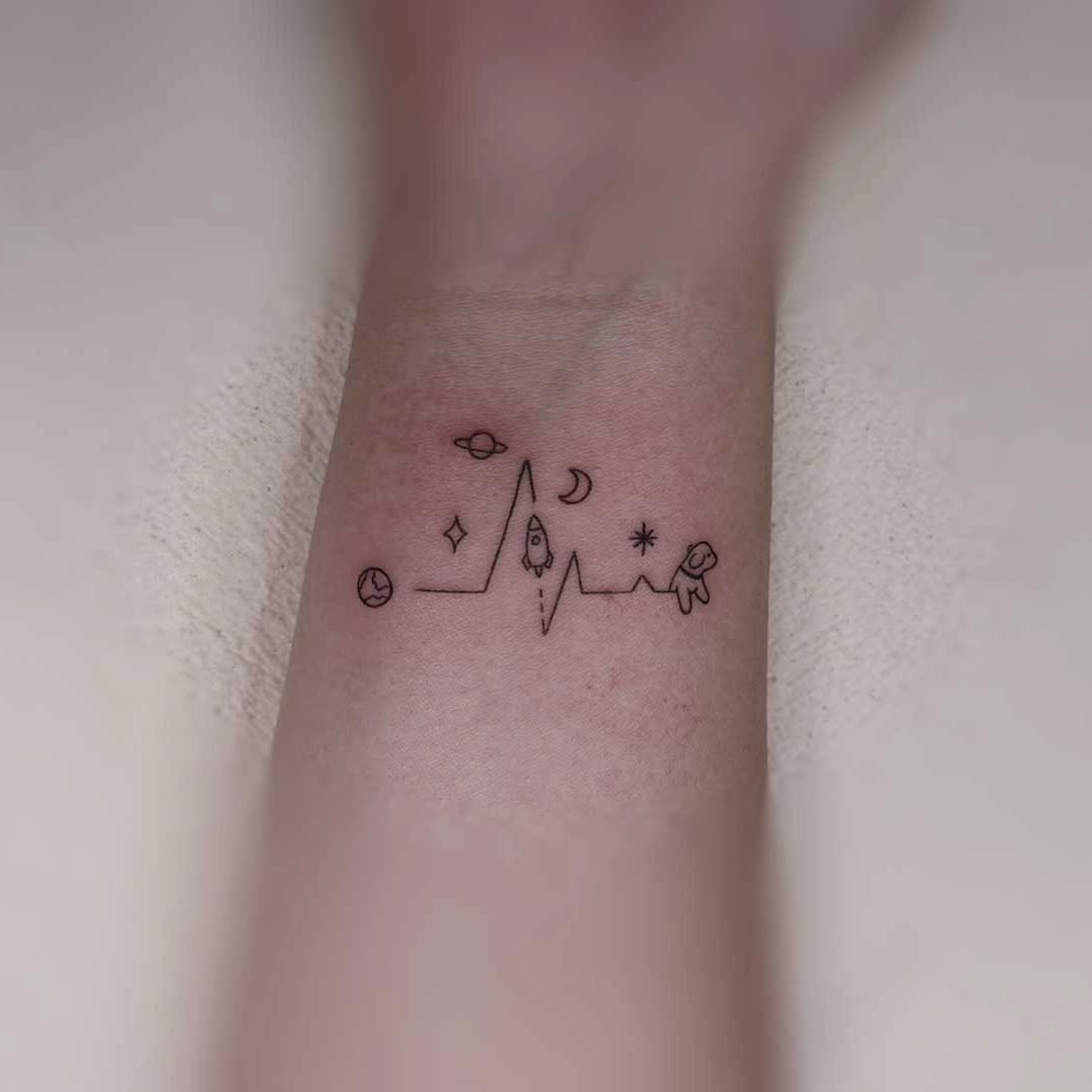 Tattoo by @gorae_tattoo — fine_line, minimalist