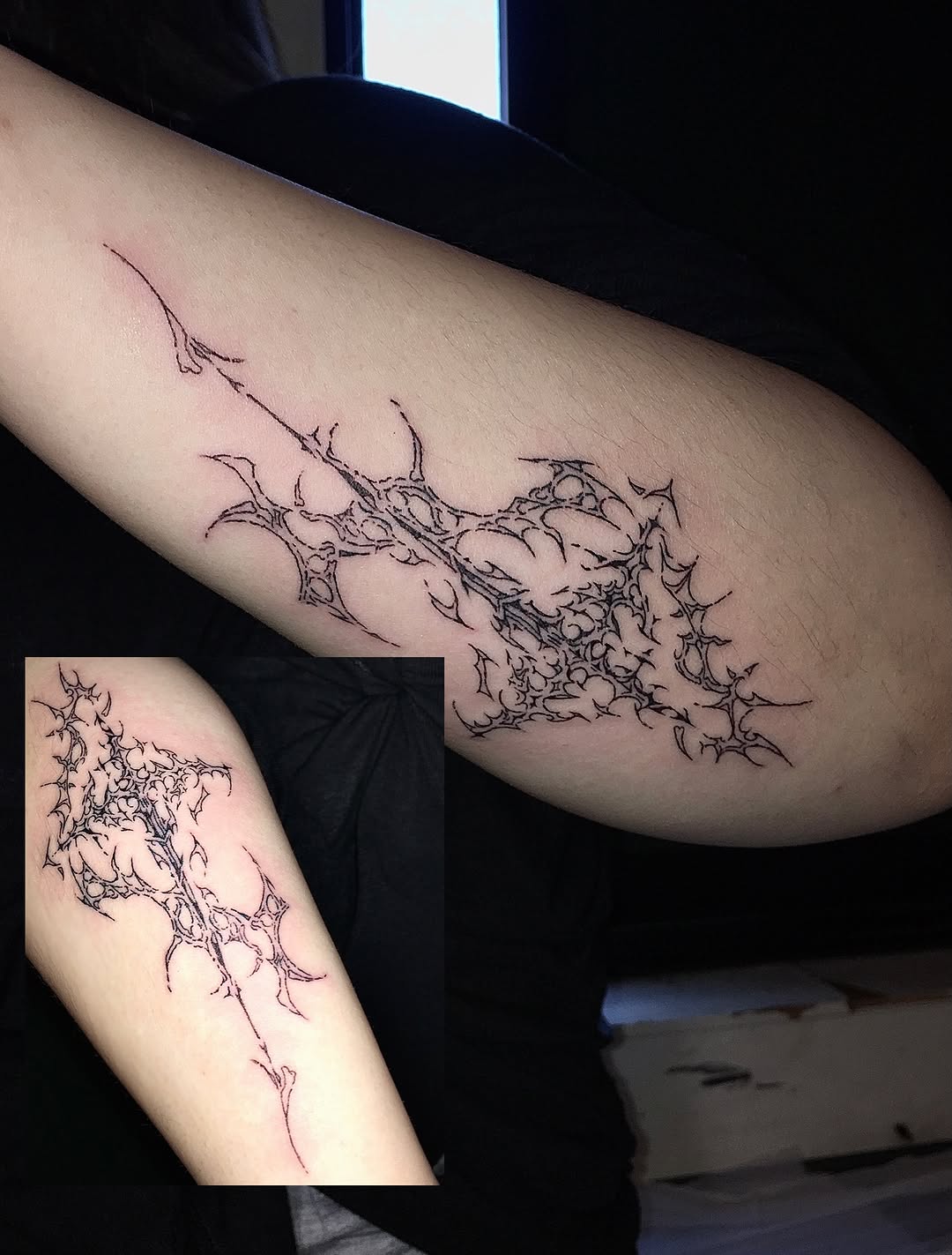 Tattoo by @nekult_tt — fine_line, blackwork